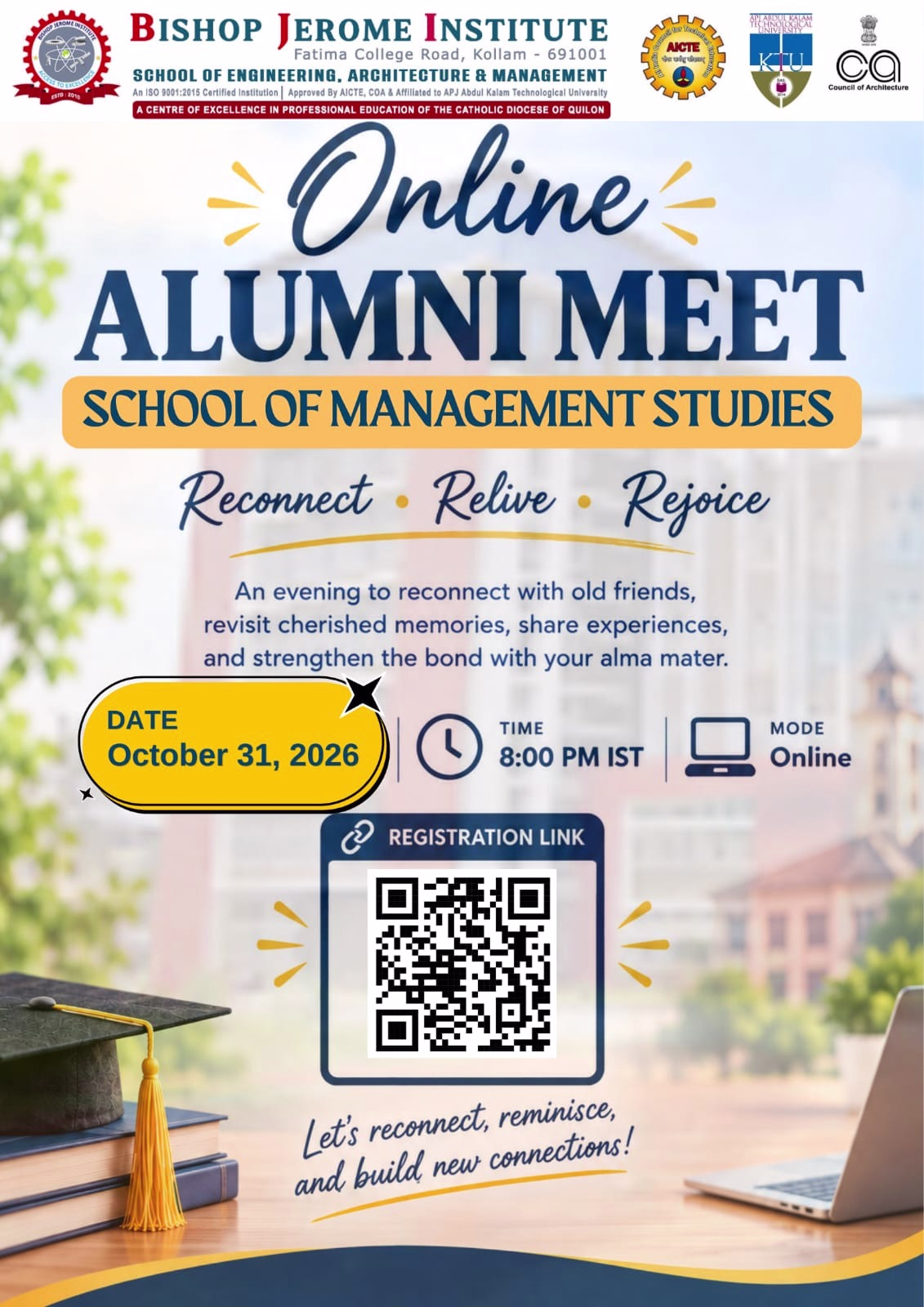 School of Management Studies Announces Online Alumni Meet 2026: Reconnect, Relive, Rejoice!